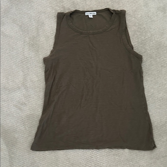 James Perse Tank Top in Olive Green 0 XS - Picture 1 of 5